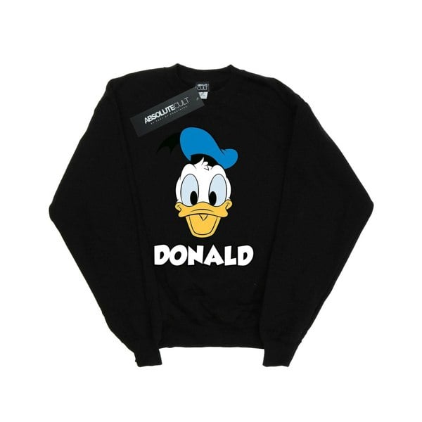 Disney Girls Donald Duck Face Sweatshirt - Black