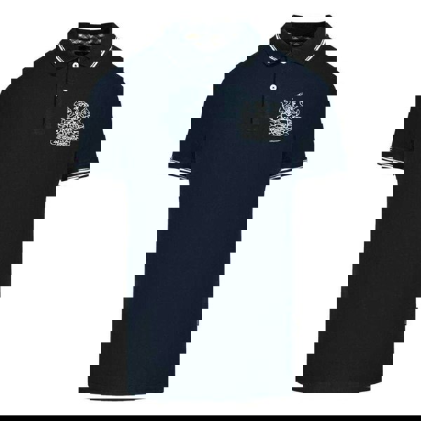 Aquascutum Unisex Adult Aldis Tipped Polo Shirt - Navy