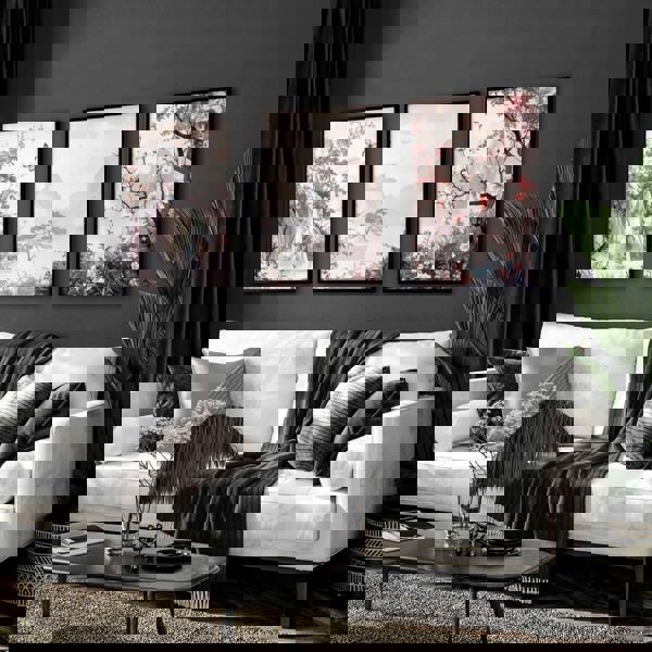 Living Room Picture Wall | Set of 3 Chinoiserie Wall art Prints