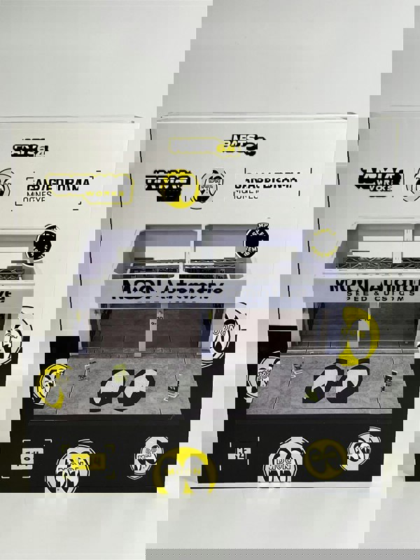 Tarmac Garage Diorama Mooneyes 1:64 Scale Tarmac Works T64D001ME