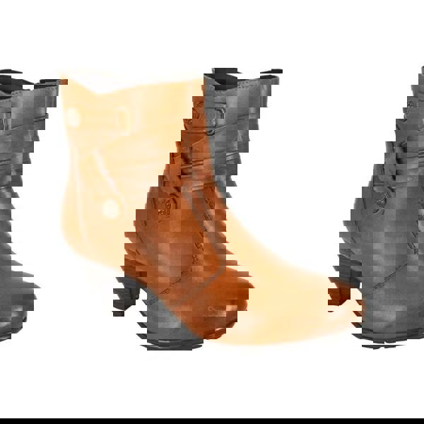 Cipriata Womens/Ladies Claretta Leather Ankle Boots - Tan