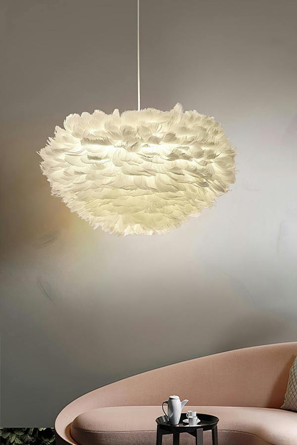 Chic Feather 3-Light Chandelier Pendant Light