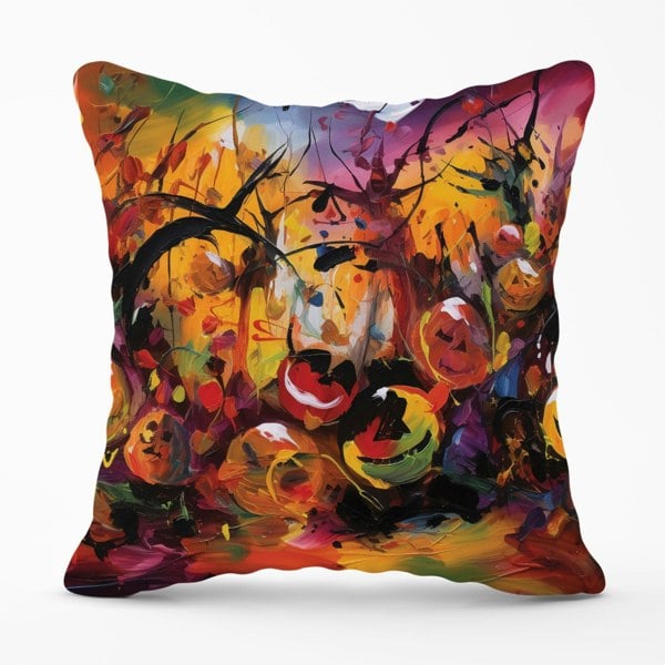 Warren Reed Abstract Halloween Painting Cushions