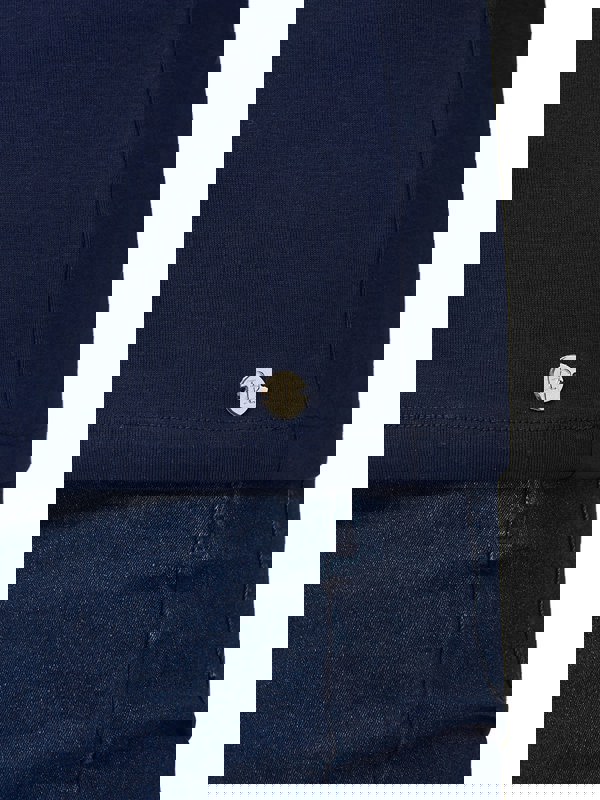 PennyPlain High Neck Top - French Navy