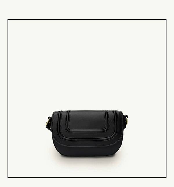 Apatchy London The Mimi Black Leather Bag