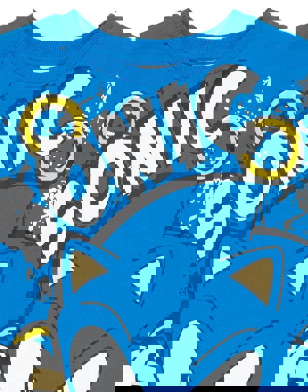 Sonic the Hedgehog Boys Multicoloured Sonic & Knuckles Multi-Pack of 2 Short-Sleeved T-Shirts