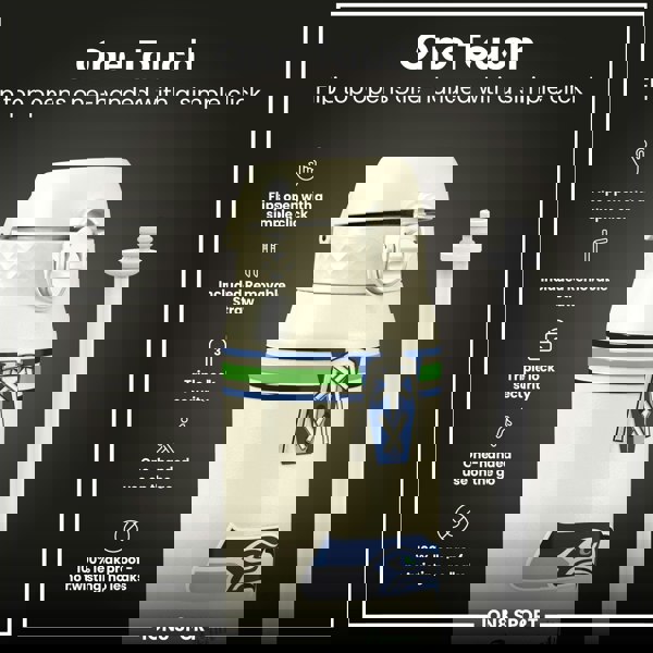 ION8 NFL x ION8 Insulated Steel Water Bottle, NFL Seahawks, 750ml (24oz)