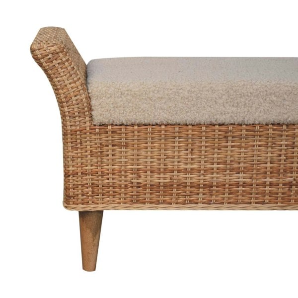 Artisan Furniture Solid Wood Riviera Woven Bench