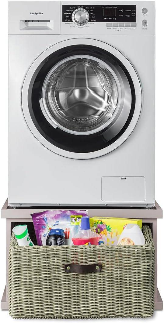 Statement Furniture Tetbury Washing Machine Pedestal, Dryer Stand with Storage Basket