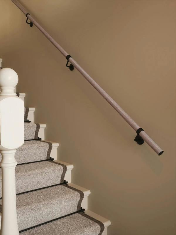 Pattingham Grey Wood Straight Flight Handrail