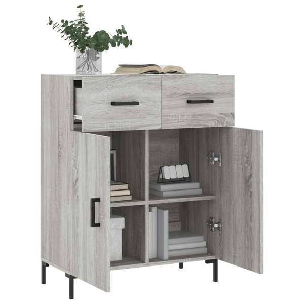 Berkfield Sideboard Grey Sonoma 69.5x34x90 cm Engineered Wood