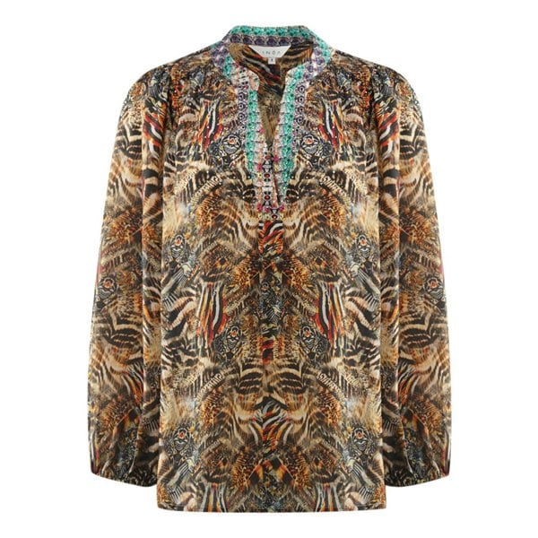 Inoa Golden Eagle 120214 V Neck Blouse - Multicoloured