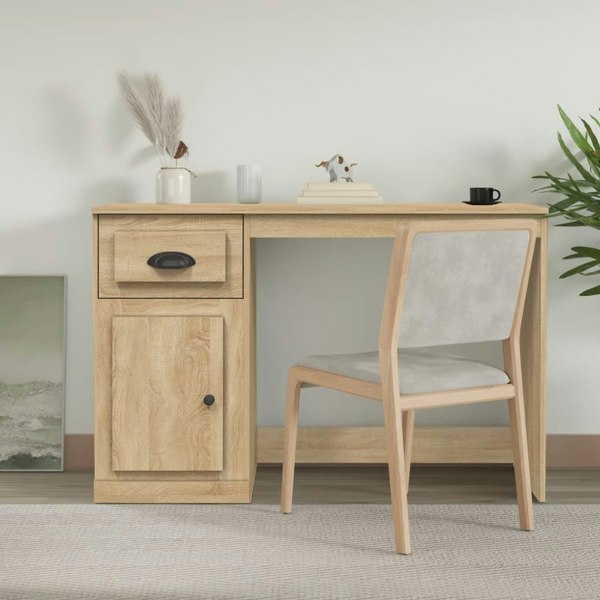 Berkfield Desk with Drawer Sonoma Oak 115x50x75 cm Engineered Wood