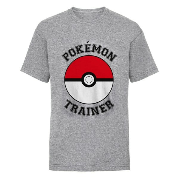 Pokemon Childrens/Kids Pokeball T-Shirt - Heather Grey