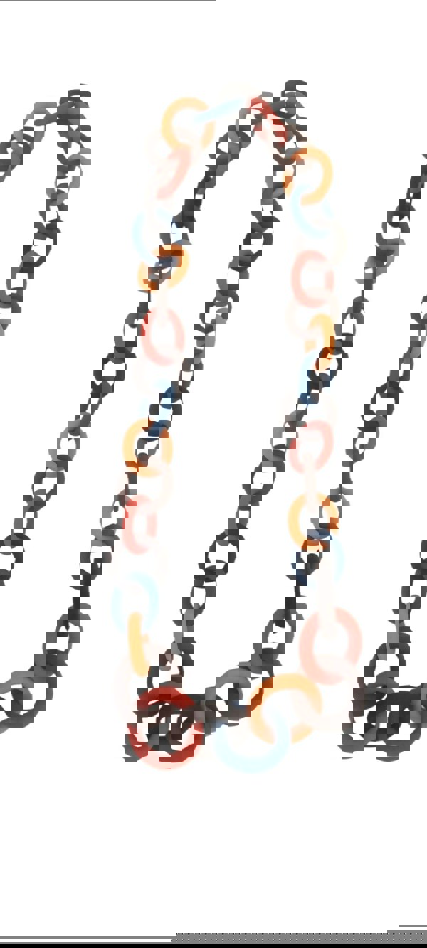 One Of A Kind Club Multicoloured chunky rubber long necklace