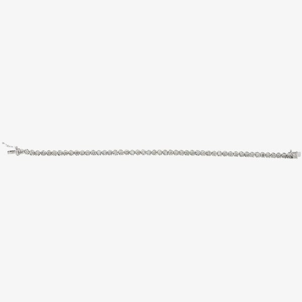 T. H. Baker Sterling Silver 1.00ct Diamond Tennis Bracelet TH0122520