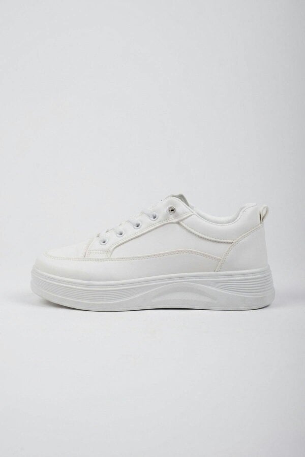 ikrush Bronagh Faux Leather Platform Trainers