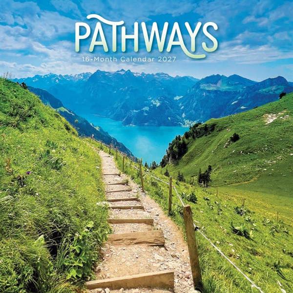 Natural Elements Pathways Calendar 2027, Wall Calendars, Month To View, Natural World, Gift