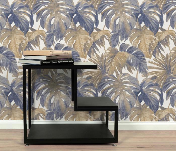 Erismann Misty Monstera Leaf Wallpaper