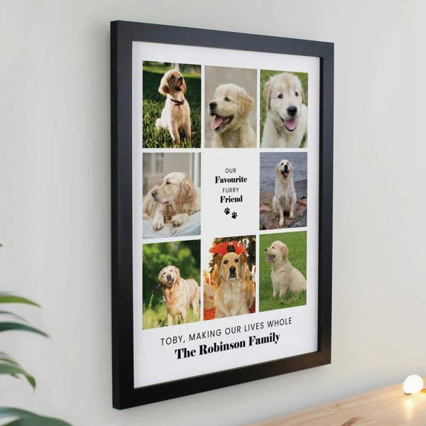 Personalised Pet Multi Photo Print - close-up detail