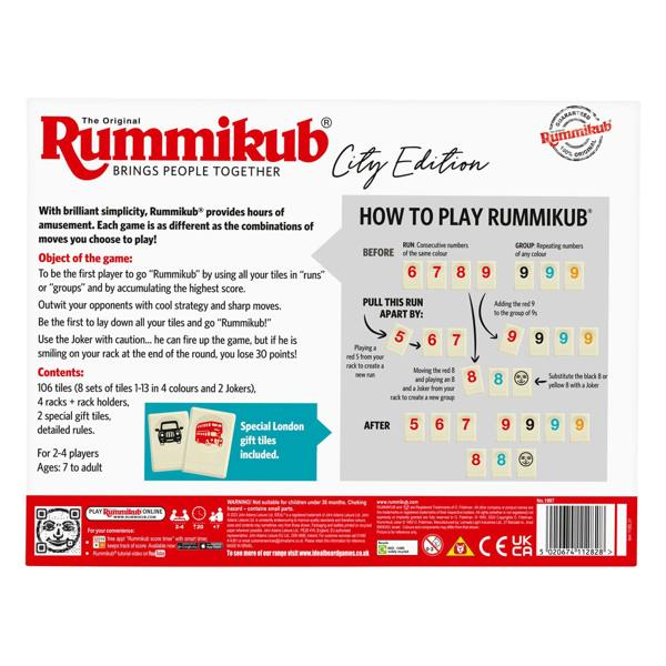 IDEAL Rummikub Game City Edition
