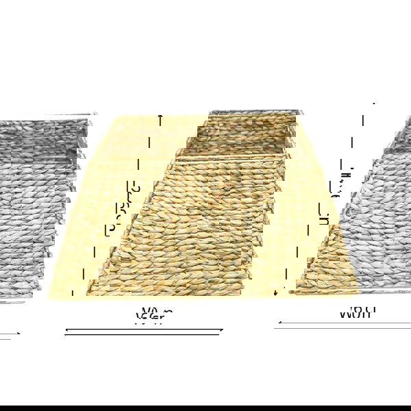 Ivyline Water Hyacinth Foldable Square Tree Skirt Sustainable