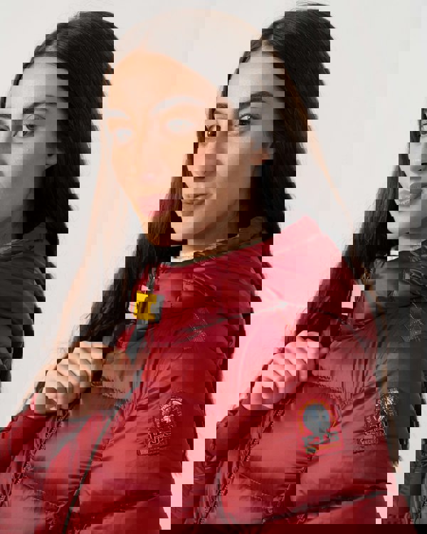 Parajumpers Mariah Womens Hooded Down Bomber - Rio Red 310