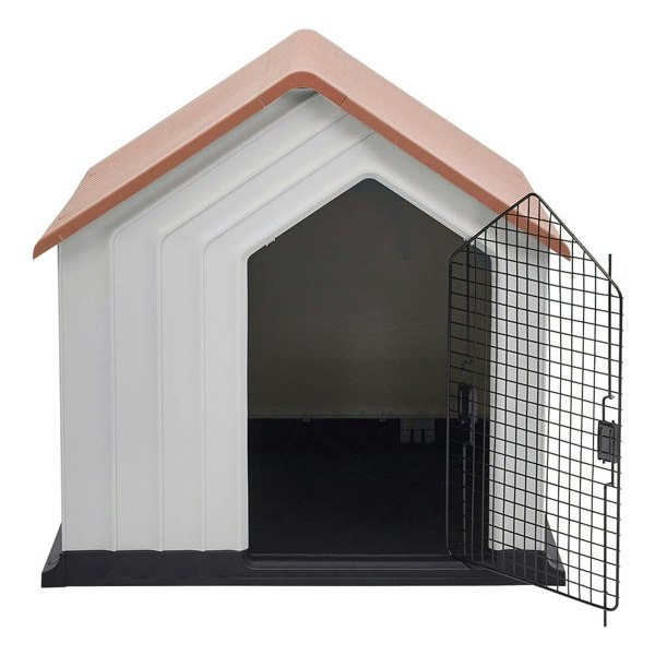 Waterproof Plastic Dog House Pet Kennel with Door Dog Houses Living and Home