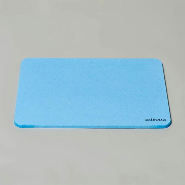 Blue diatomite bath mat, natural stone bath mat