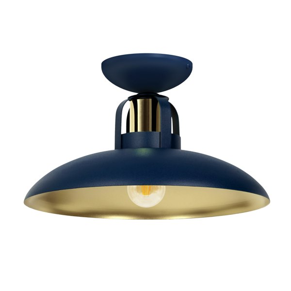 Milagro Ceiling Lamp Felix Navy Blue/Gold 1XE27