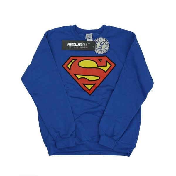 DC Comics Mens Superman Logo Sweatshirt - Royal Blue