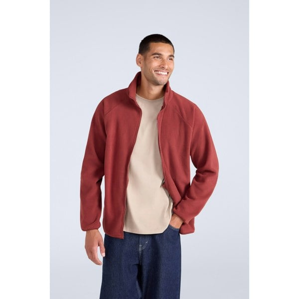 Mountain Warehouse Mens Stockholm Full Zip Fleece Jacket - Red