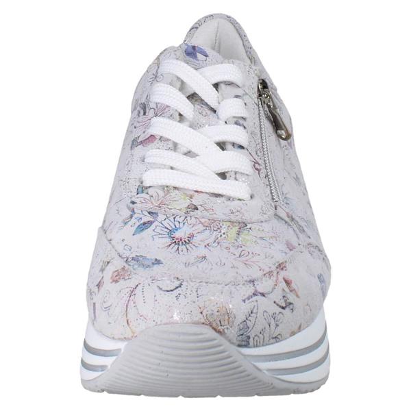 Remonte Ladies Remonte Patterned Trainers With Side Zip D1326