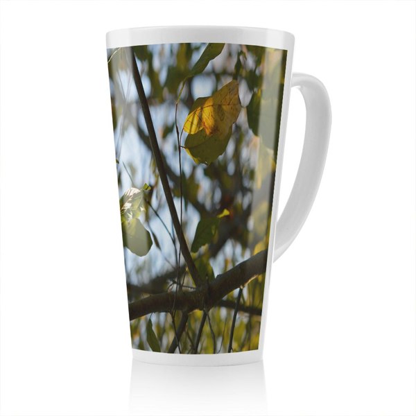 Benjamin Tate Design leaves and branches Designer Latte Mug