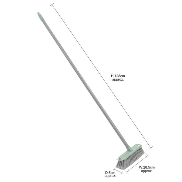 JVL Angled Sweeping Brush With Soft Bristles - Grey