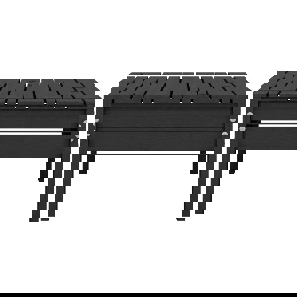 Berkfield 4 Piece Garden Lounge Set Black Solid Pinewood