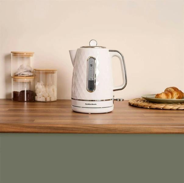 Hamilton Beach Diamond Kettle & Toaster Set White - Hamilton Beach UK