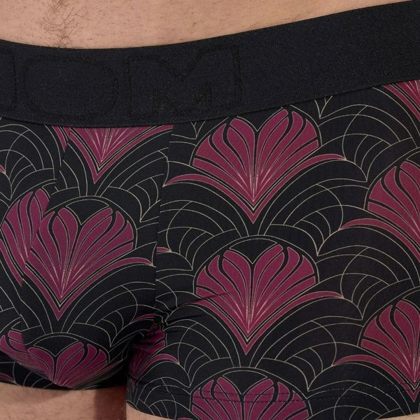HOMTrunkTemptation Carlyle Floral Hearts Print Boxer Trunk, Black/bordeauxBoxers & Briefs