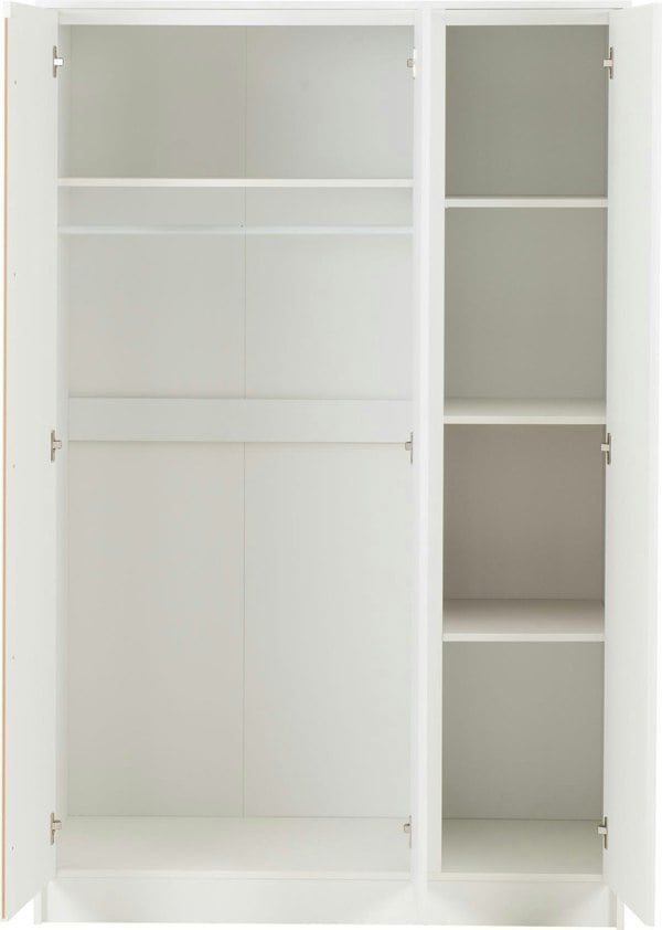 Seconique Malvern 4 Piece Bedroom Set with 3 Door Triple Wardrobe