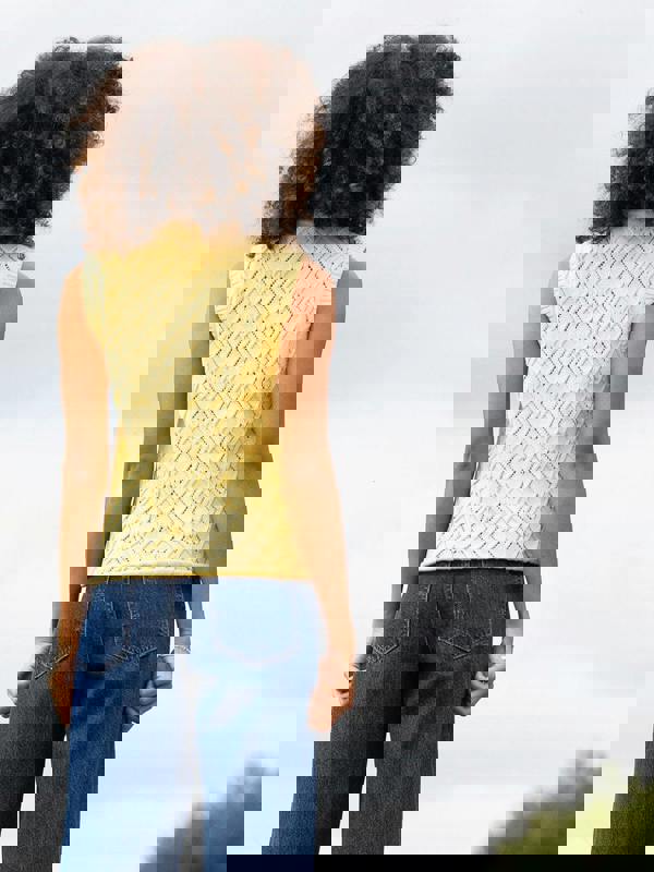 Kite Womens Organic Tolpuddle Knit Tank Top Sunlight