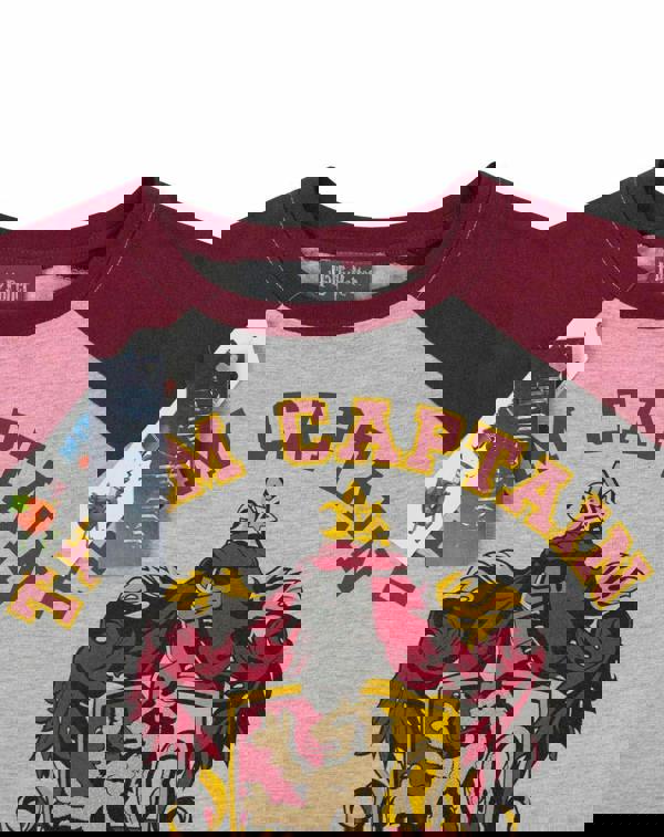 Harry Potter Girls Grey Gryffindor House Crest Short Sleeved T-Shirt