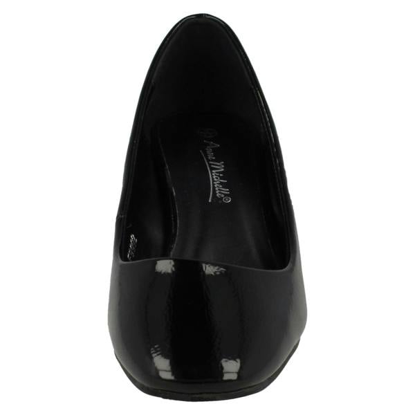 Anne Michelle Ladies Anne Michelle Mid Chunky Heel Court Shoes