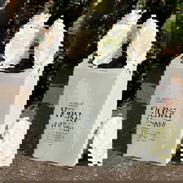 Personalised Memento Company Personalised Feather Memorial Vase