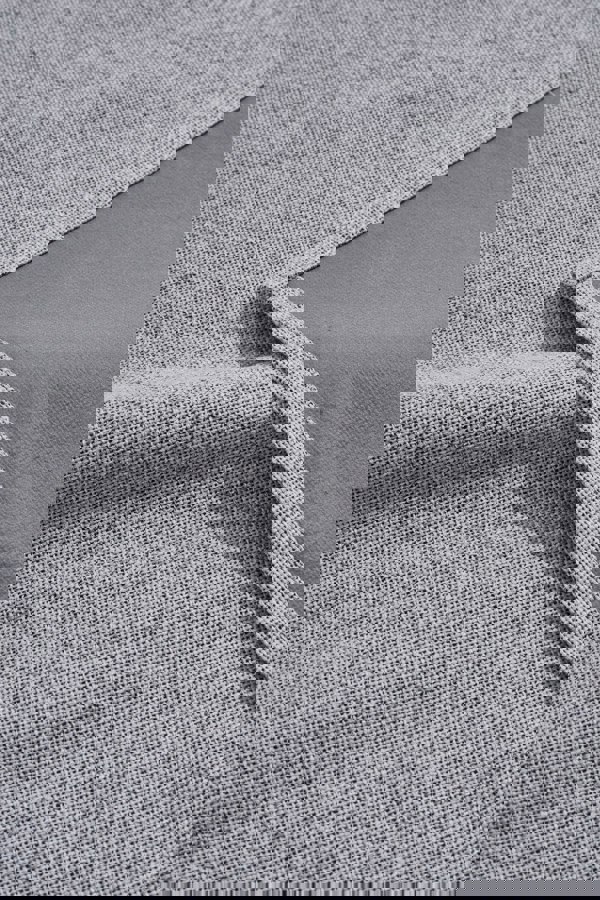 Living and Home 2 Panels Grey Faux Linen Back Tab or Rod Pocket Blackout Curtains for Bedroom, Living Room , 168cm W x 229cm H