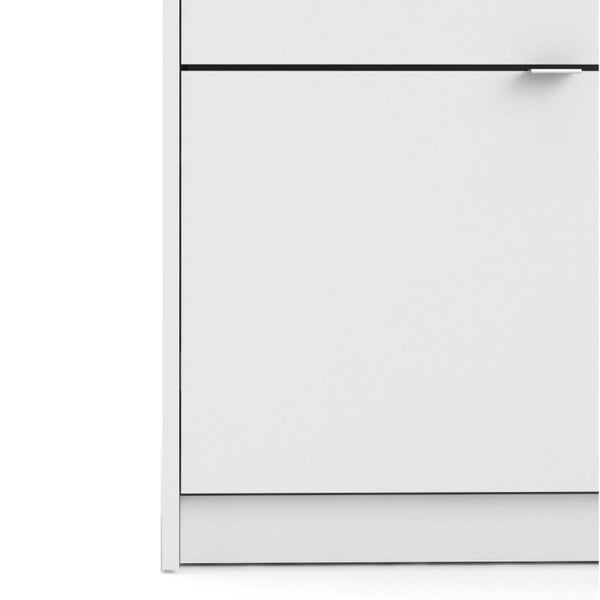 Wyld Haus Prague White Shoe Cabinet 4 Flip Down Doors