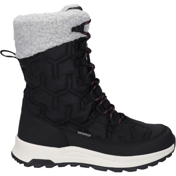 Hi-Tec Sophia Nylon Women's Jet Black/Festival Fuchsia Winter Ankle Boots