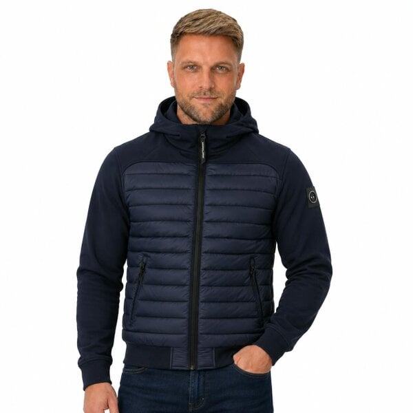 Marshall Artist Avondale Hybrid Jacket Navy