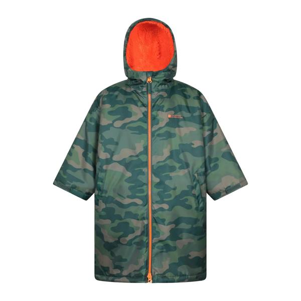 Mountain Warehouse Childrens/Kids Tidal Camouflage Waterproof Changing Robe - Green - 