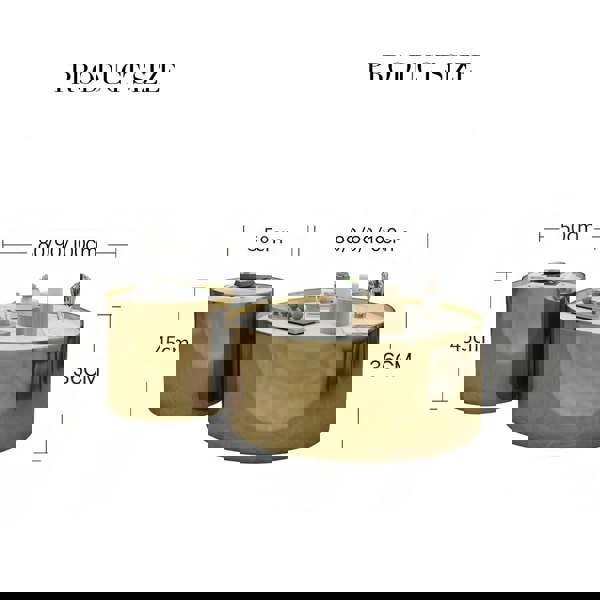 Luxury Coffee Table Set, Sintered Stone-Weilai Concept-Weilai Concept