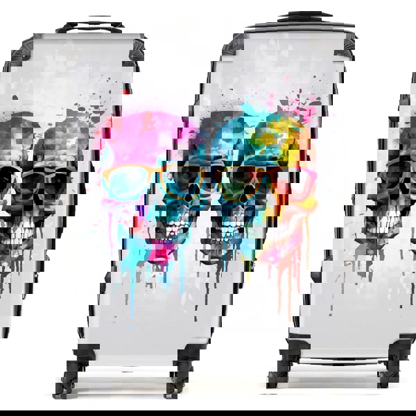 Warren Reed Splashart Happy Skeletons Suitcase